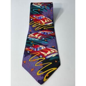 Vintage The Beatles Silk Necktie Drive My Car Manhattan Menswear Group Retro